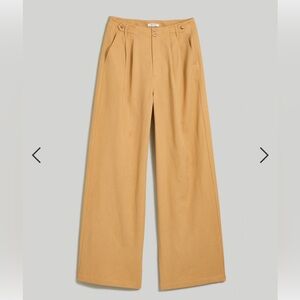 Madewell The Harlow Wide-Leg Pant in Desert Dune - Size 4